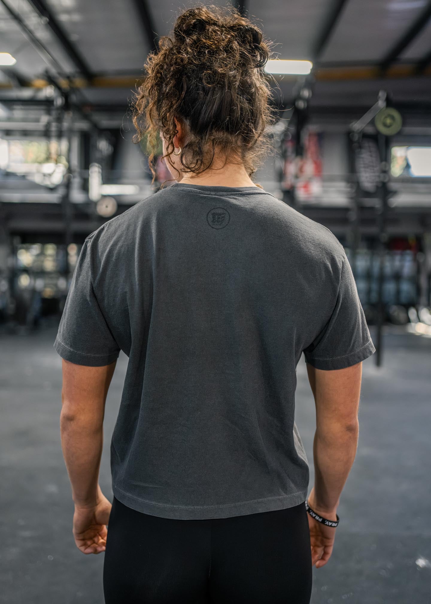 Women's Embroidered PRAY. Boxy Crop Tee