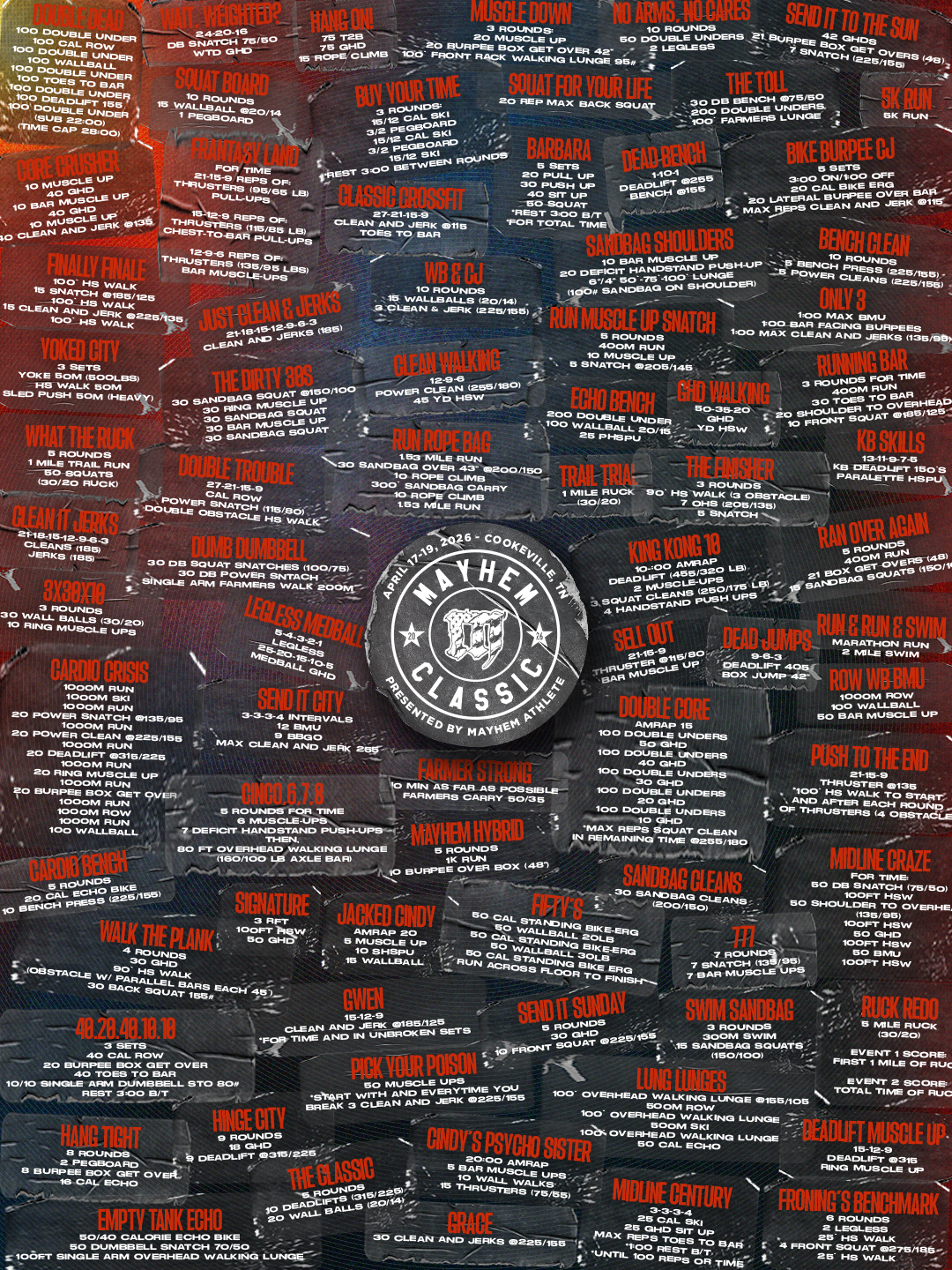 Mayhem Classic Workout Poster '26