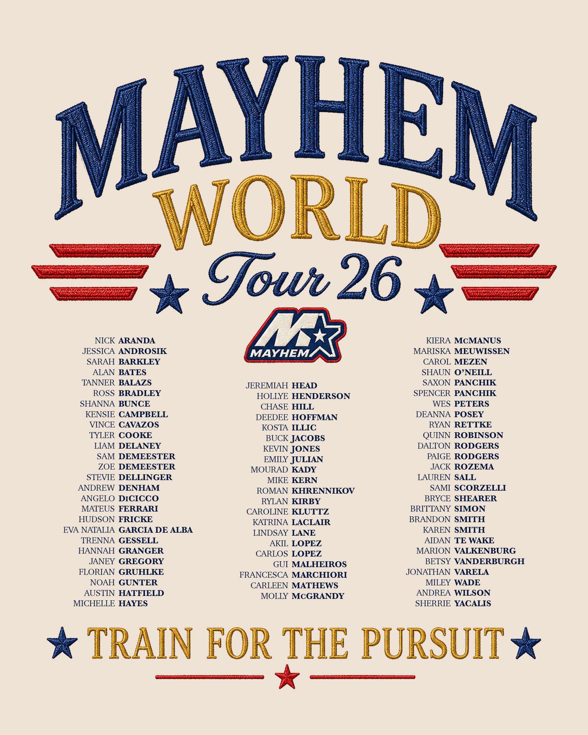 Mayhem World Tour 2026 T-Shirt/Crop