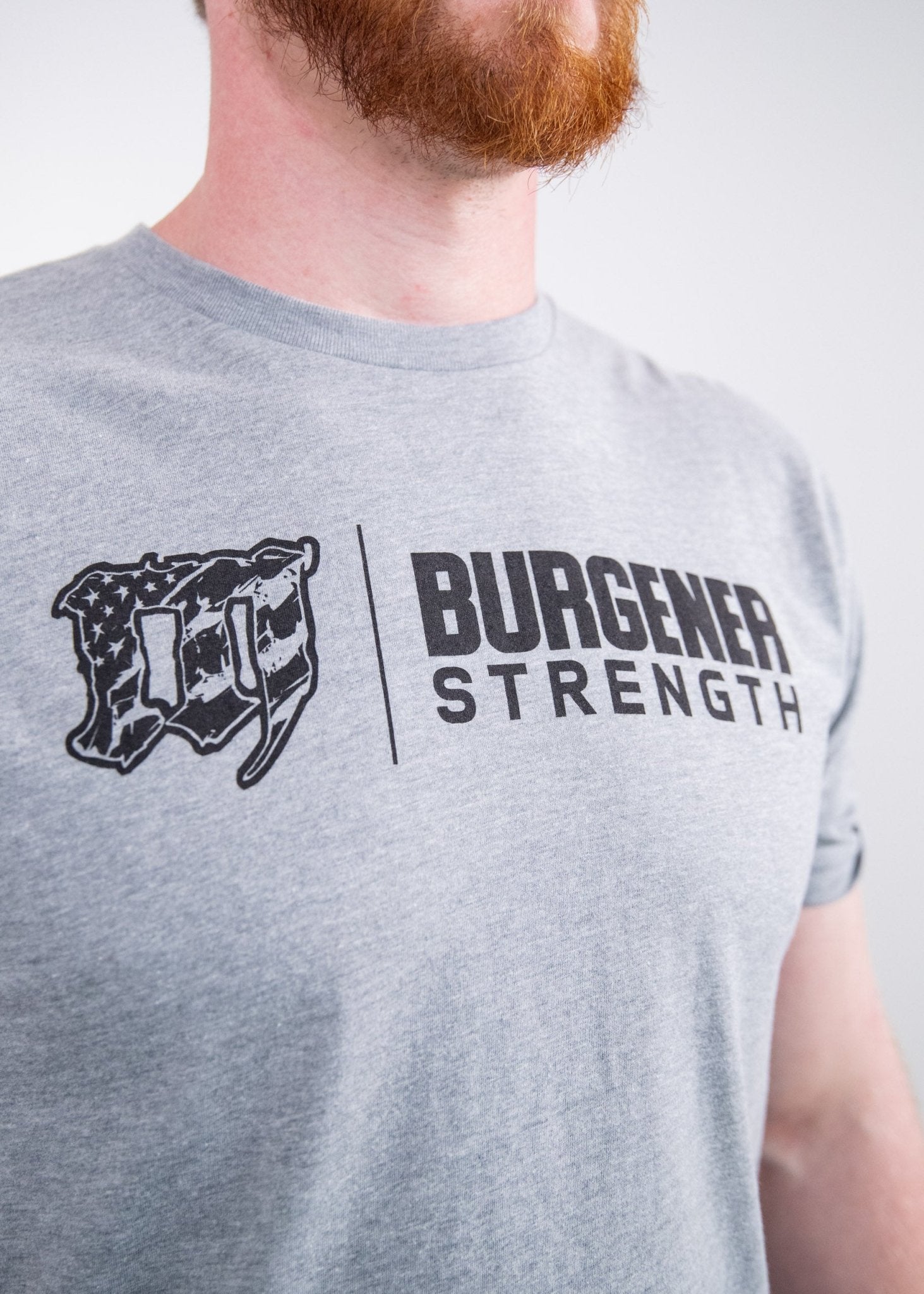 Mayhem Burgener Strength T-Shirt: Grey - MAYHEM NATION
