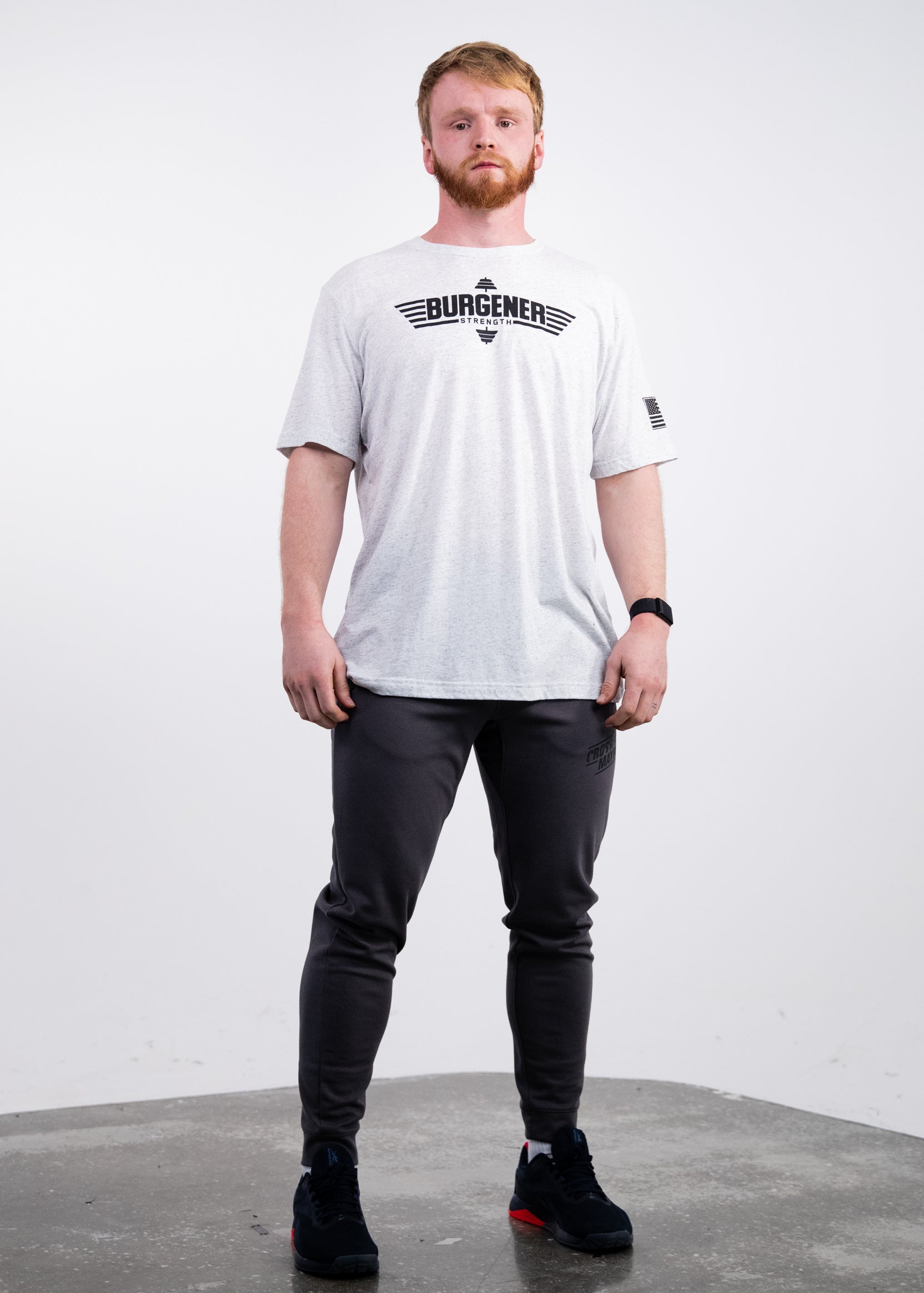 Burgener Strength T-Shirt: Heather White