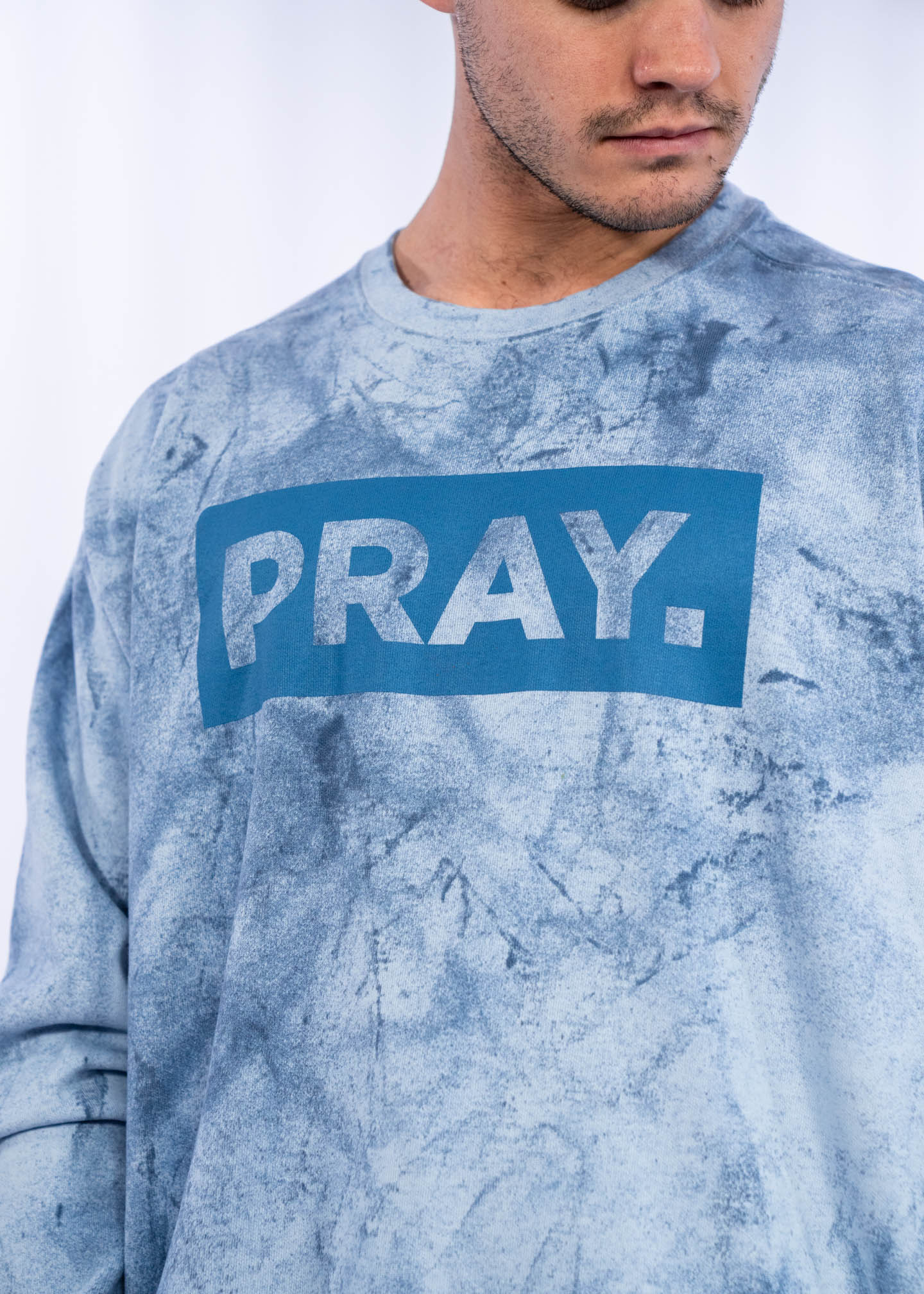 PRAY. Crewneck // Smoke