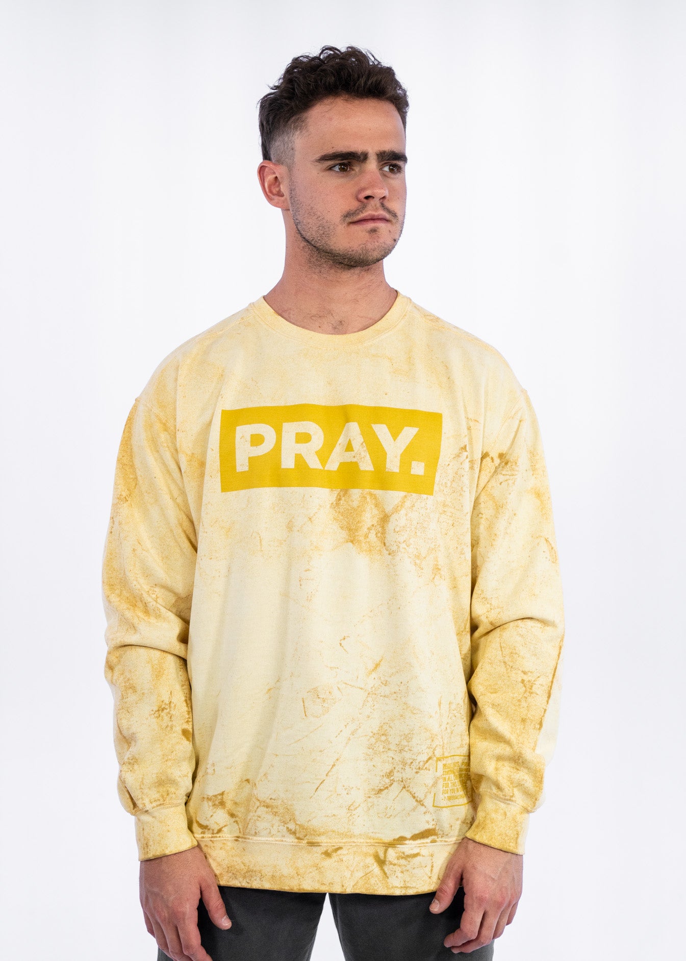 PRAY. Crewneck // Smoke