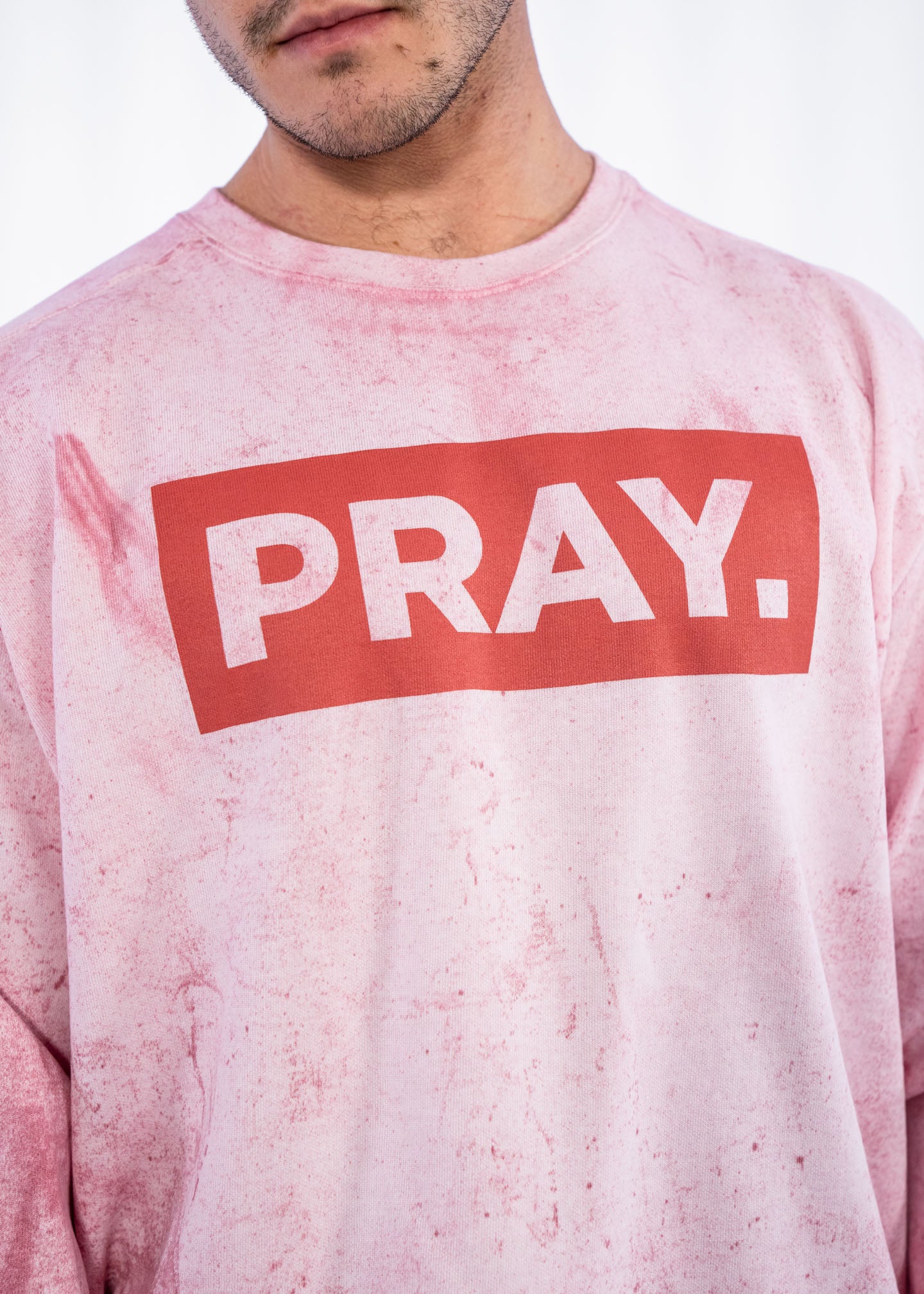 PRAY. Crewneck // Smoke