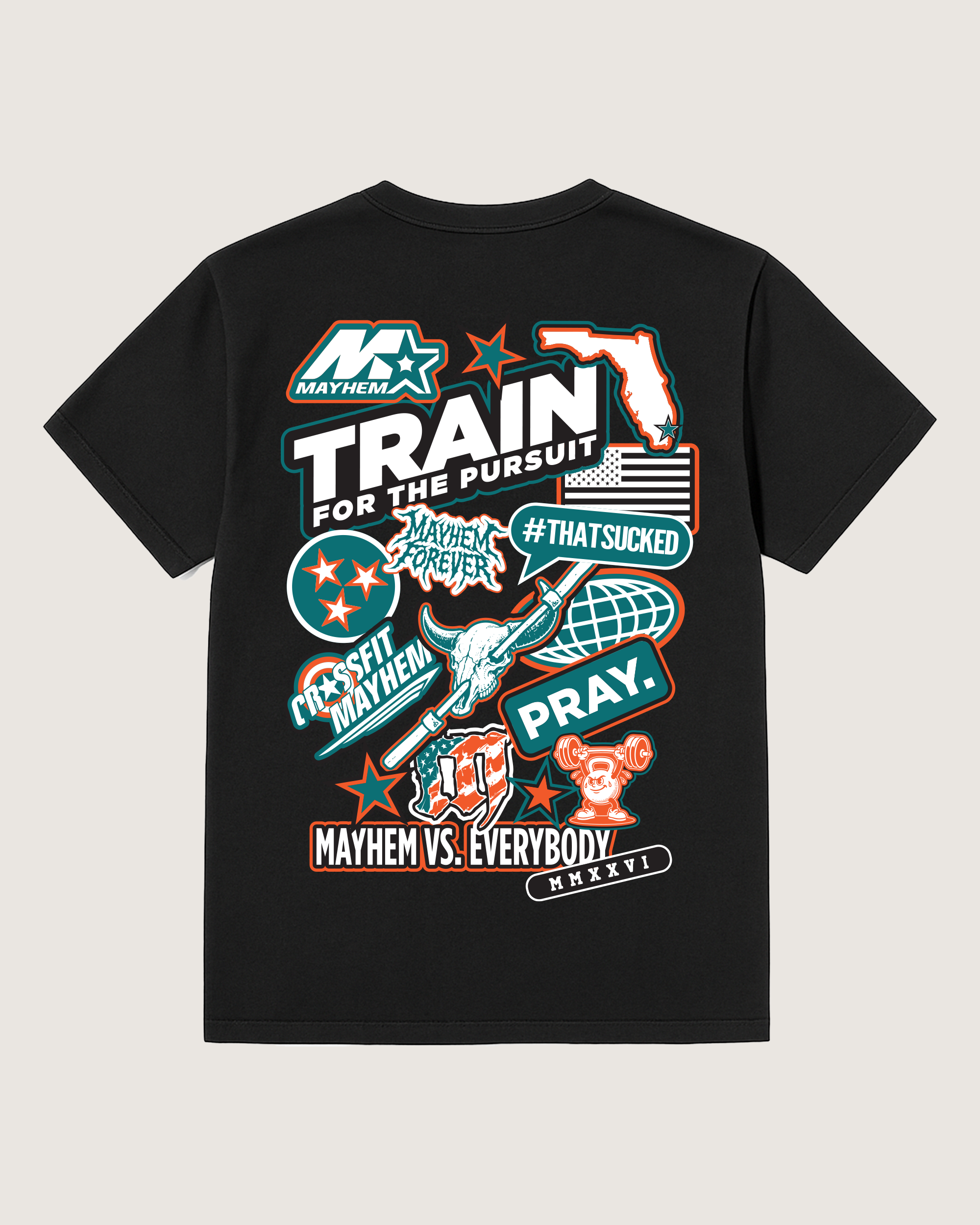 Miami M-Star Sticker T-Shirt