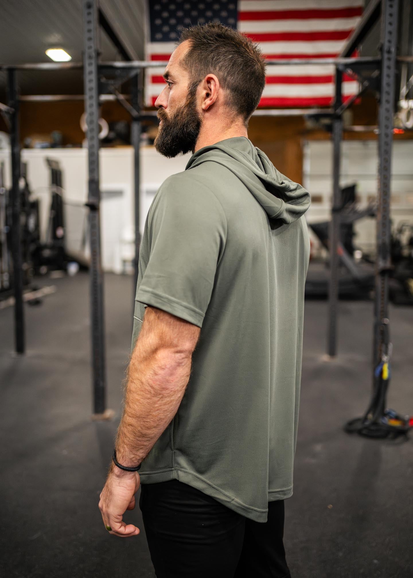 M | Athlete Performance Short Sleeve Hoodie