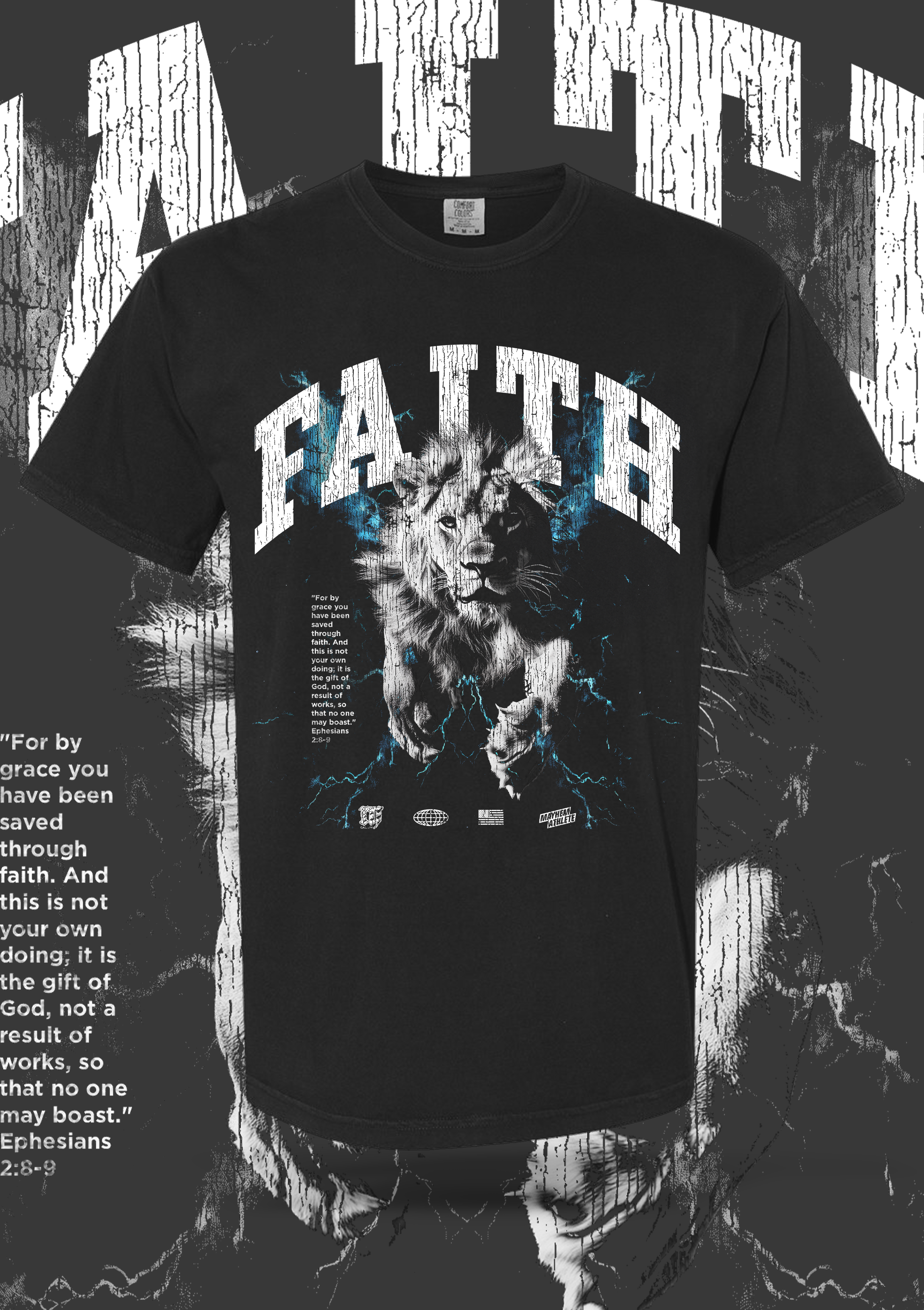 Faith Lion III Lightning T-Shirt