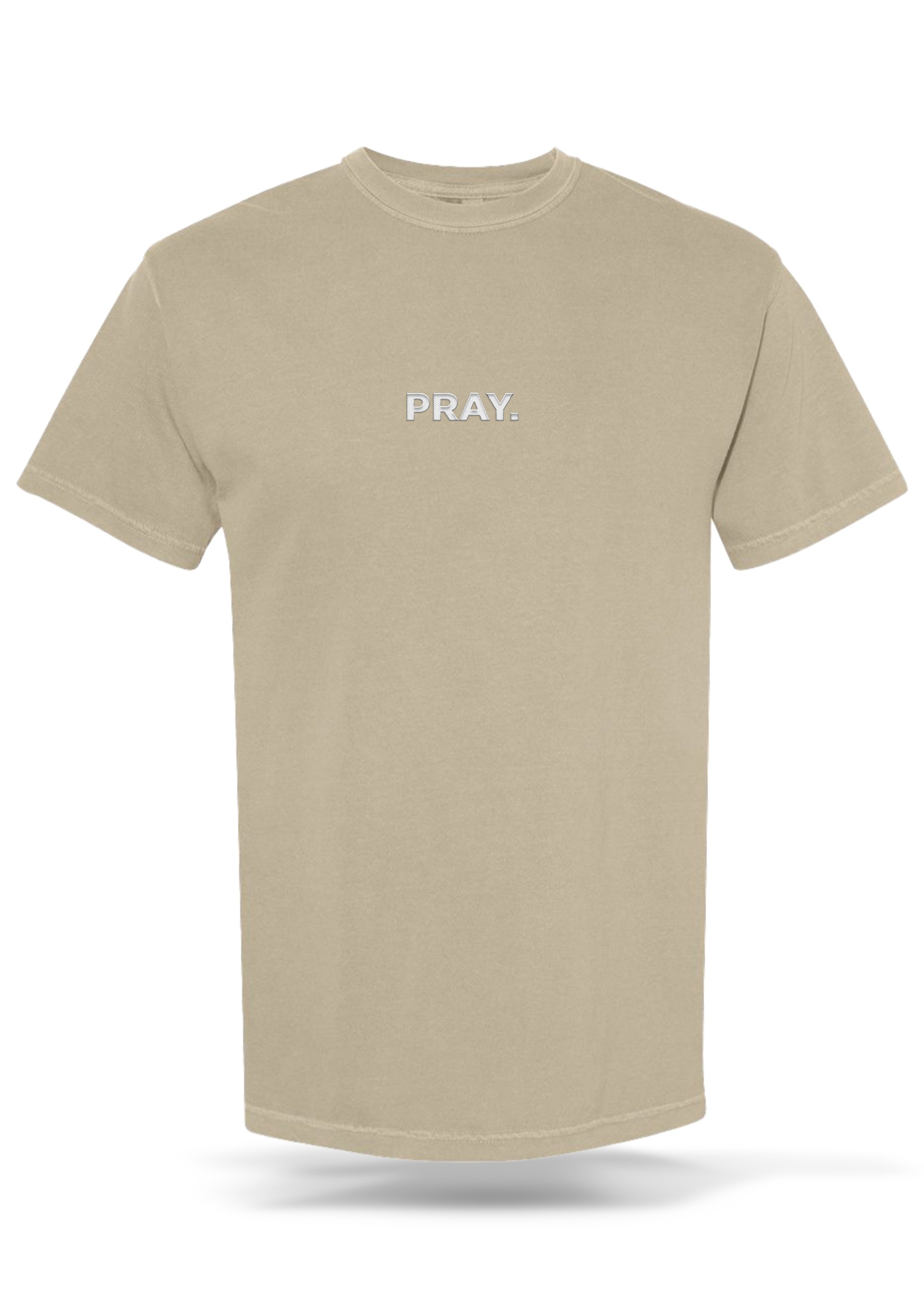 Embroidered PRAY. T-Shirt