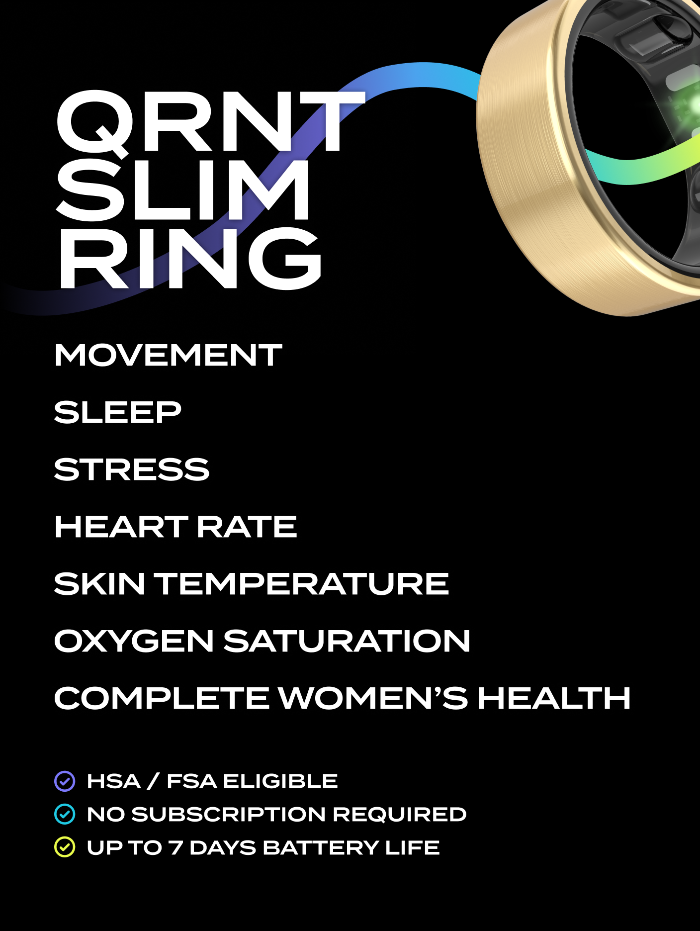 QRNT Slim Smart Ring
